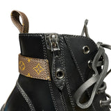 ルイ・ヴィトン LOUIS VUITTON ルビーラインレザーアンクル 1ADAQ3 ブラック レザー レディース ブーツ