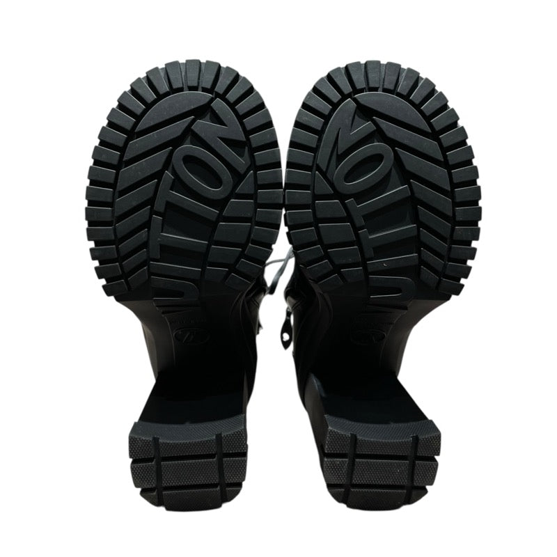 ルイ・ヴィトン LOUIS VUITTON ルビーラインレザーアンクル 1ADAQ3 ブラック レザー レディース ブーツ