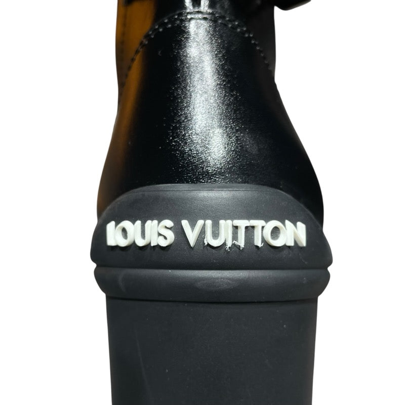 ルイ・ヴィトン LOUIS VUITTON ルビーラインレザーアンクル 1ADAQ3 ブラック レザー レディース ブーツ