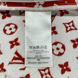 ルイ・ヴィトン LOUIS VUITTON モノグラム総柄スカート FNSK41 レッド ビスコース レディース スカート