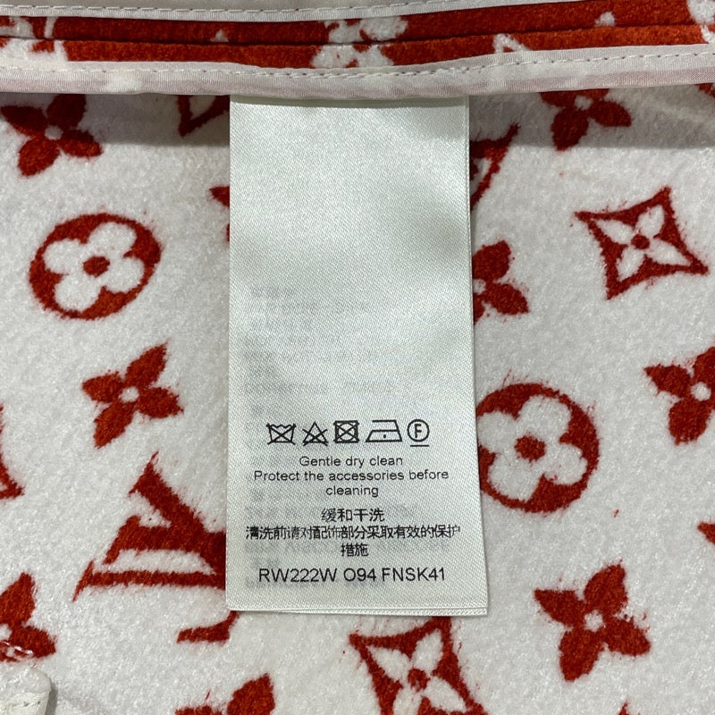 ルイ・ヴィトン LOUIS VUITTON モノグラム総柄スカート FNSK41 レッド ビスコース レディース スカート