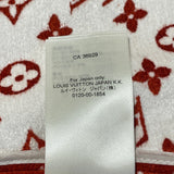 ルイ・ヴィトン LOUIS VUITTON モノグラム総柄スカート FNSK41 レッド ビスコース レディース スカート