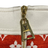 ルイ・ヴィトン LOUIS VUITTON モノグラム総柄スカート FNSK41 レッド ビスコース レディース スカート