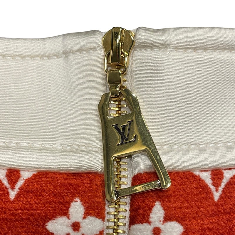 ルイ・ヴィトン LOUIS VUITTON モノグラム総柄スカート FNSK41 レッド ビスコース レディース スカート