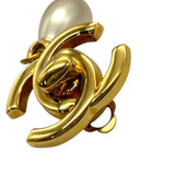 シャネル CHANEL ココマーク ターンロック パールイヤリング GP/フェイクパール アクセサリー