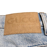 グッチ GUCCI GG ターンアップ ウォッシュドデニム パンツ 774078 ライトブルーデニム コットン メンズ デニムパンツ