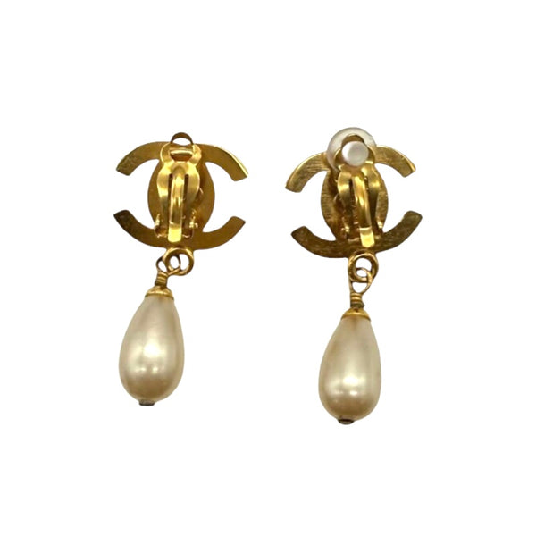 シャネル CHANEL ココマーク ターンロック パールイヤリング GP/フェイクパール アクセサリー