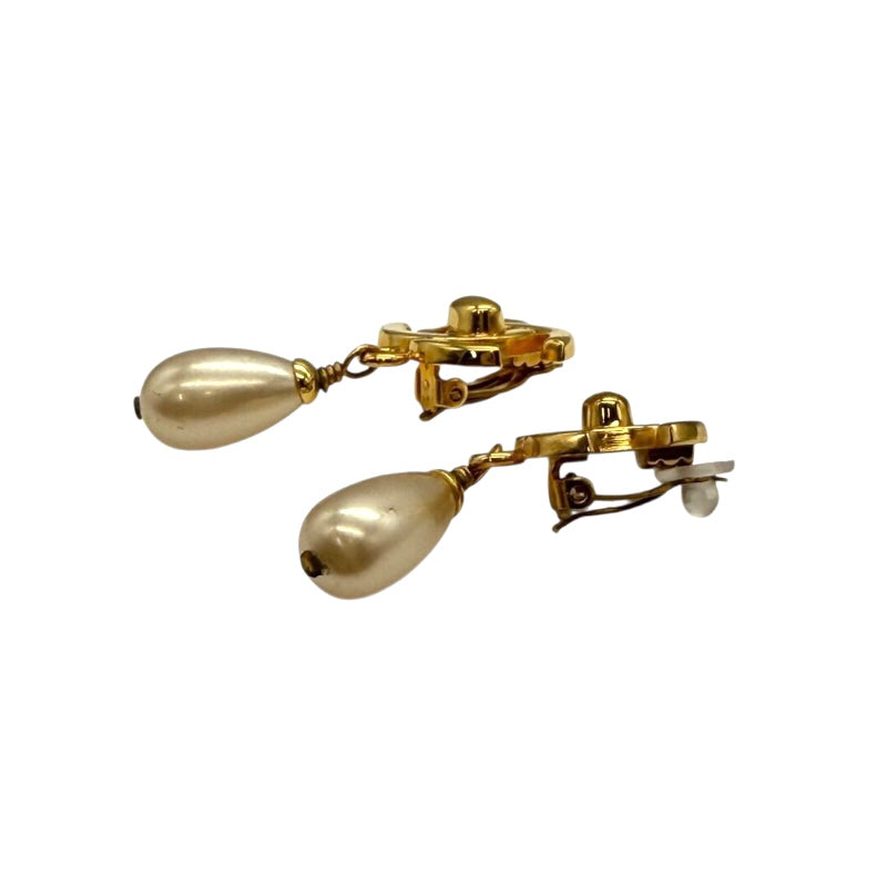 シャネル CHANEL ココマーク ターンロック パールイヤリング GP/フェイクパール アクセサリー