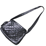 シャネル CHANEL マトラッセ フリンジ ショルダーバッグ ブラック ラムスキン レディース ショルダーバッグ