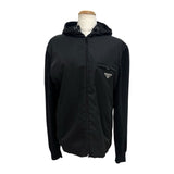 プラダ PRADA トライアングルロゴニット切替ジャケット UMG026 ブラック ウール メンズ その他アウター