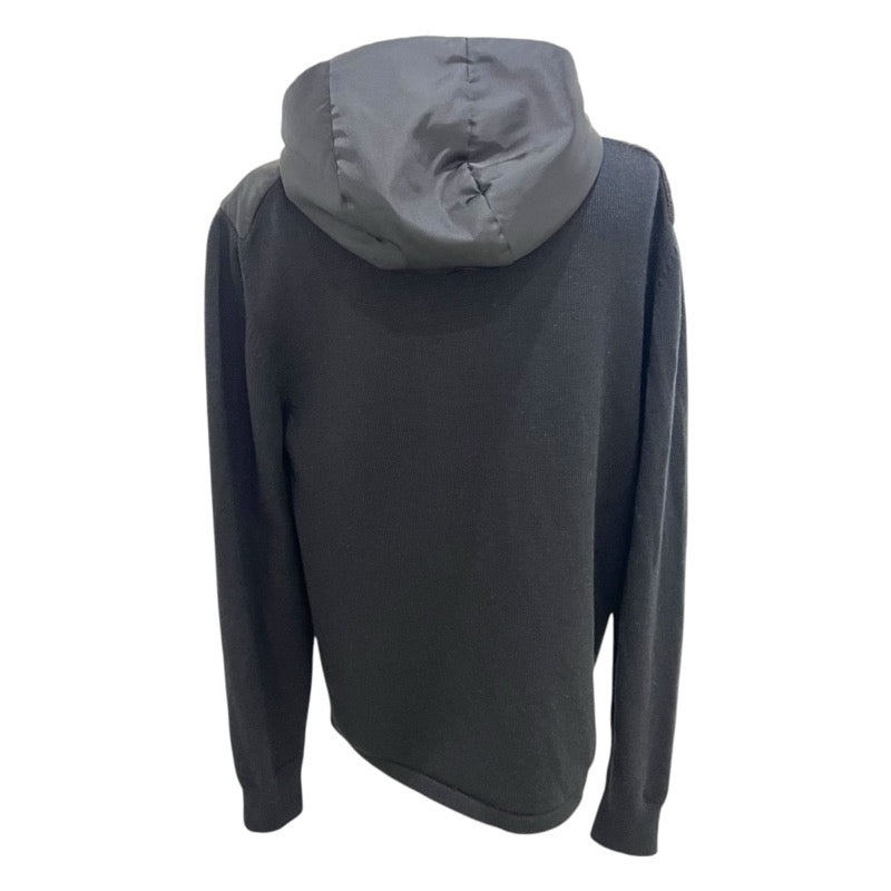 プラダ PRADA トライアングルロゴニット切替ジャケット UMG026 ブラック ウール メンズ その他アウター