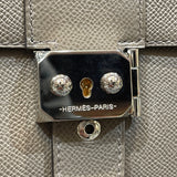 エルメス HERMES サックアデペッシュ21 K刻 グレー SV金具 エプソン レディース ショルダーバッグ