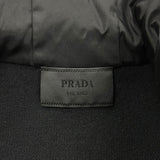 プラダ PRADA トライアングルロゴニット切替ジャケット UMG026 ブラック ウール メンズ その他アウター