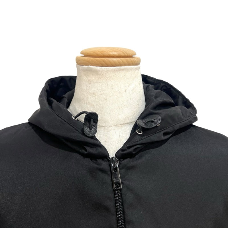 プラダ PRADA トライアングルロゴニット切替ジャケット UMG026 ブラック ウール メンズ その他アウター