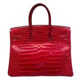 エルメス HERMES バーキン35 ブレイズ SV金具 ポロサスリセ レディース ハンドバッグ