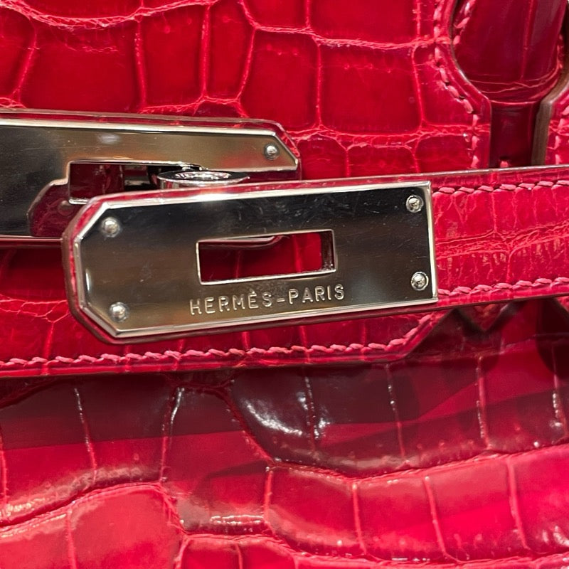 エルメス HERMES バーキン35 ブレイズ SV金具 ポロサスリセ レディース ハンドバッグ