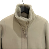 Loro Piana リバーシブルムートンコート FAF9081 クリーム レザー レディース その他アウター