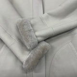 Loro Piana リバーシブルムートンコート FAF9081 クリーム レザー レディース その他アウター