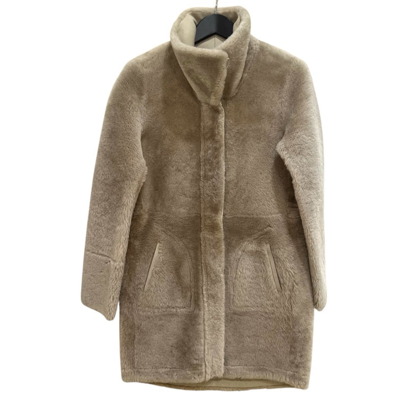 Loro Piana リバーシブルムートンコート FAF9081 クリーム レザー レディース その他アウター