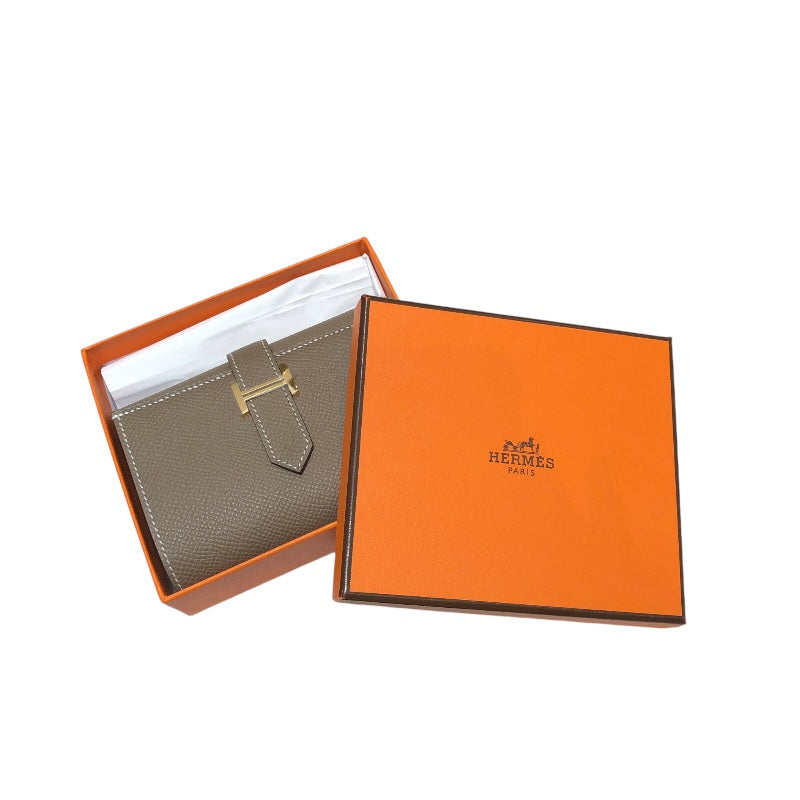 エルメス HERMES ベアンコンビネ W刻 エトゥープ ゴールド金具 エプソン レディース 三つ折り財布 | 中古ブランドリユースショップ  OKURA(おお蔵)