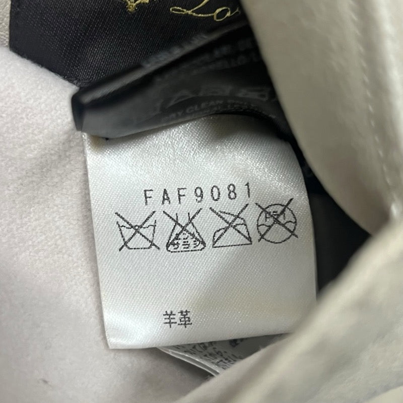 Loro Piana リバーシブルムートンコート FAF9081 クリーム レザー レディース その他アウター