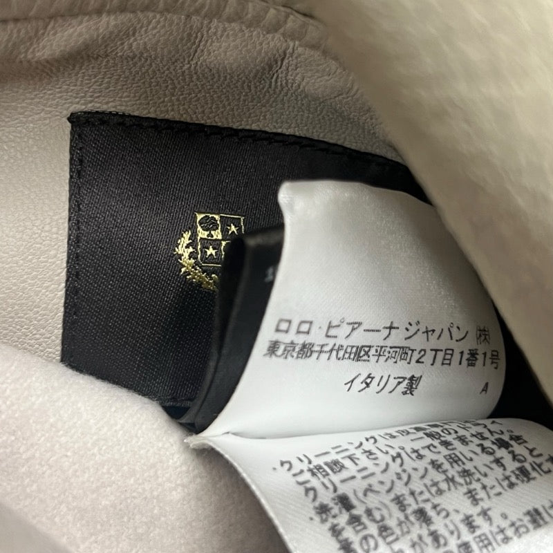 Loro Piana リバーシブルムートンコート FAF9081 クリーム レザー レディース その他アウター