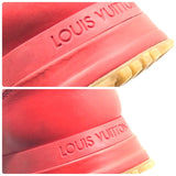 ルイ・ヴィトン LOUIS VUITTON SUPREME ランアウェイ レザースニーカー FD0157 レッド レザー メンズ スニーカー