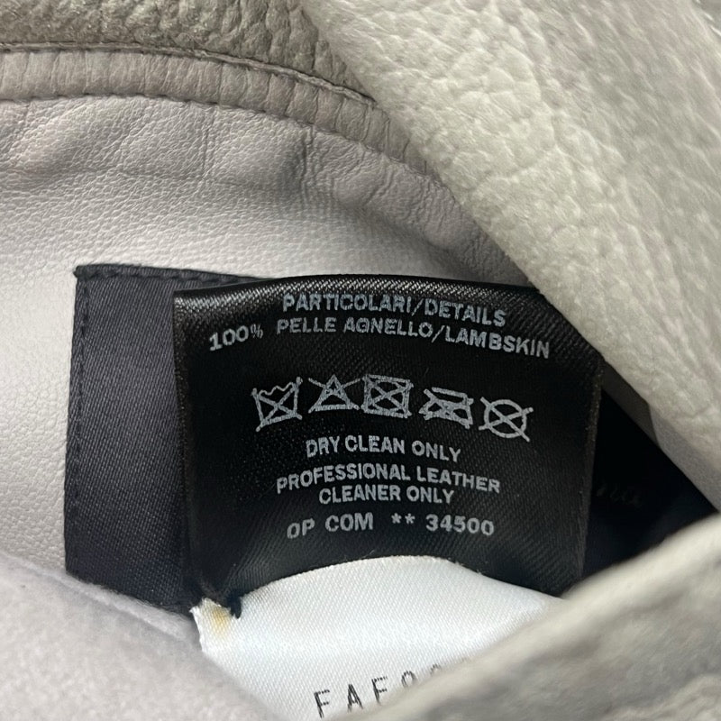 Loro Piana リバーシブルムートンコート FAF9081 クリーム レザー レディース その他アウター