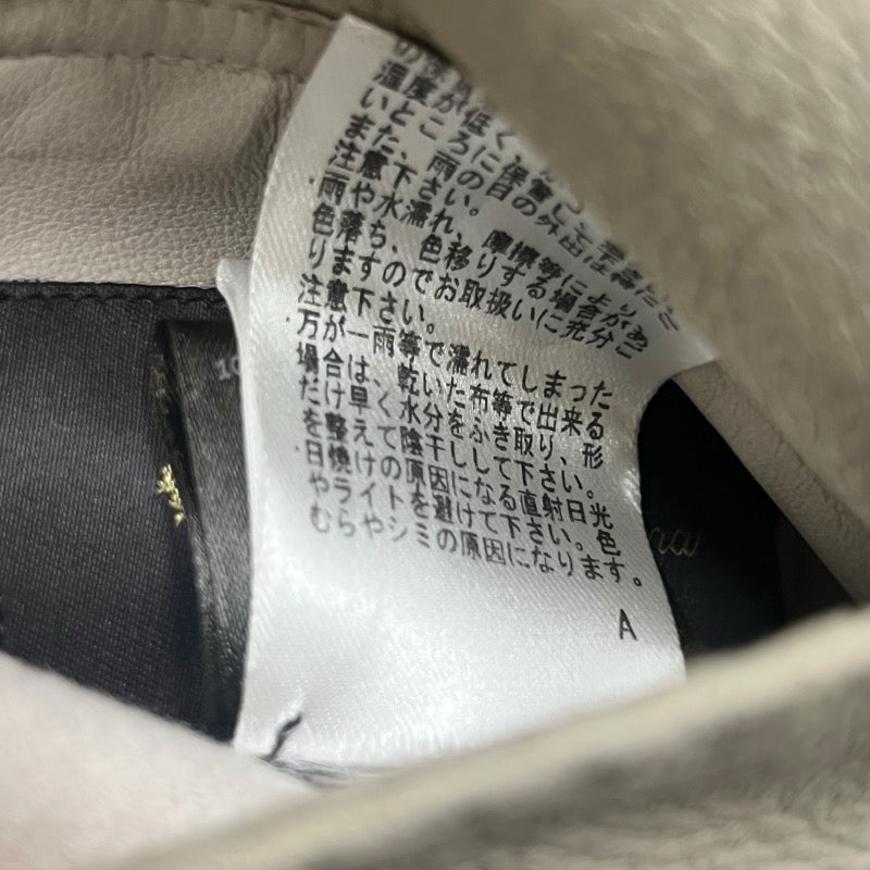 Loro Piana リバーシブルムートンコート FAF9081 クリーム レザー レディース その他アウター