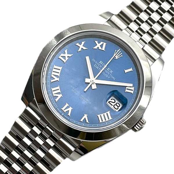 ロレックス ROLEX デイトジャスト41 126300 ブルー ステンレススチール メンズ 腕時計