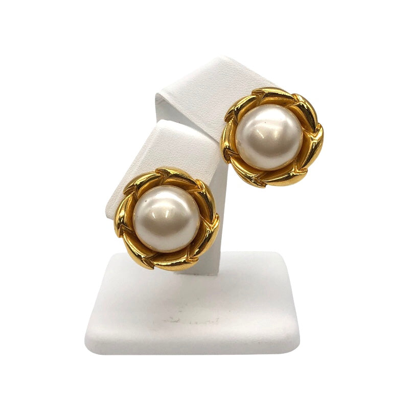 シャネル CHANEL パールイヤリング メタル/フェイクパール アクセサリー