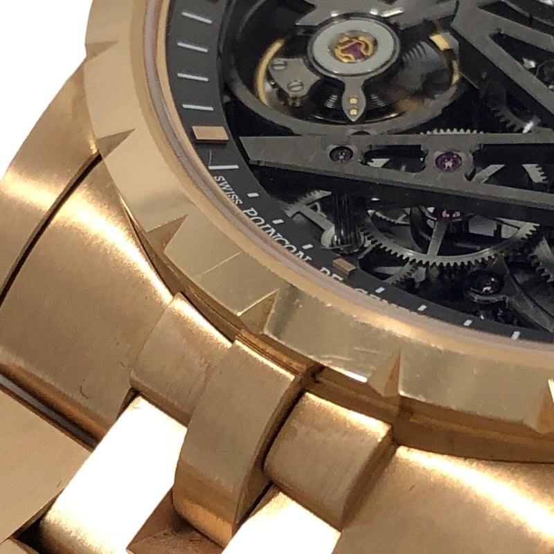 ロジェ・デュブイ ROGER DUBUIS エクスカリバー42オートマテックスケルトン DBEX0788 K18PG 自動巻き メンズ 腕時計