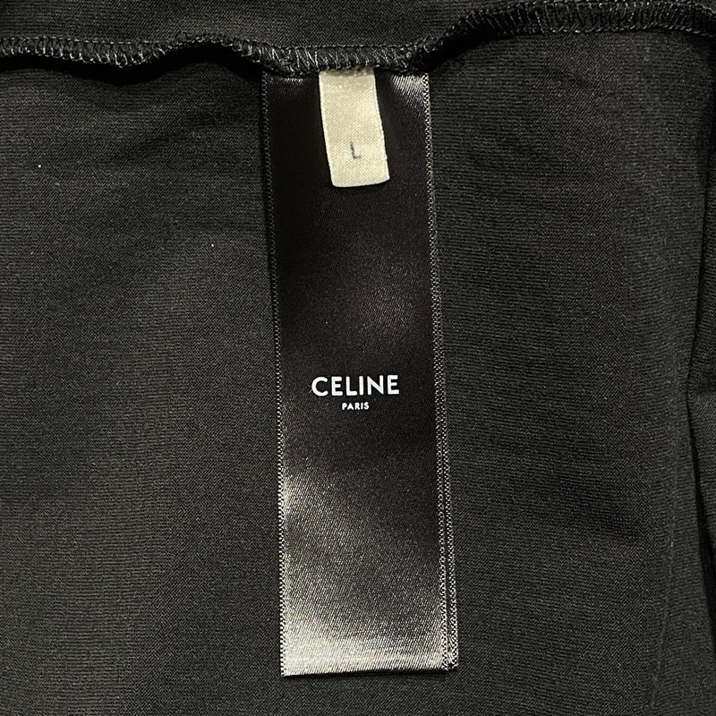 セリーヌ CELINE BOY DOLL ラインストーンロゴTシャツ 2X59C671Q コットン メンズ 半袖Ｔシャツ