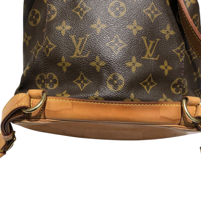 ルイ・ヴィトン LOUIS VUITTON モンスリMM M51136 ブラウン PVC ユニセックス リュック・デイパック