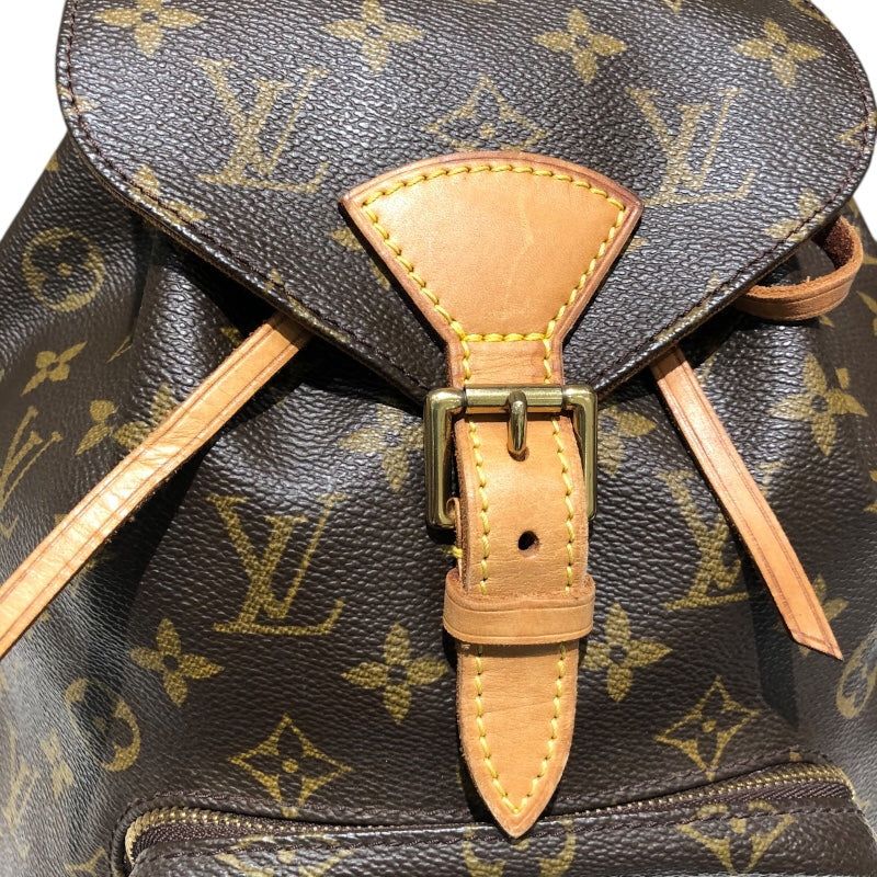 ルイ・ヴィトン LOUIS VUITTON モンスリMM M51136 ブラウン PVC ユニセックス リュック・デイパック