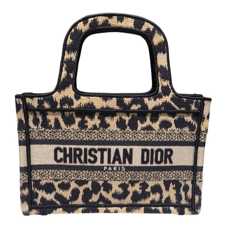 クリスチャン・ディオール Christian Dior ブックトートミニ S5475 ブラウン キャンバス レディース ハンドバッグ