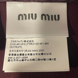 ミュウミュウ miu miu ロゴパッチブルゾンジャケット ML1041 ブラウン モヘア ブルゾン