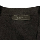 プラダ PRADA バージンウールニットカーディガン DNA959 グレー ウール メンズ カーディガン