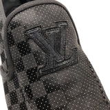 ルイ・ヴィトン LOUIS VUITTON LVロゴ 刺繍ダミエグラフィットローファー ブラック ダミエグラフィットキャンバス メンズ ローファー