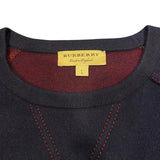 バーバリーロンドン BURBERRY LONDON フロントロゴニットセーター 4045207 ネイビー ウール メンズ セーター
