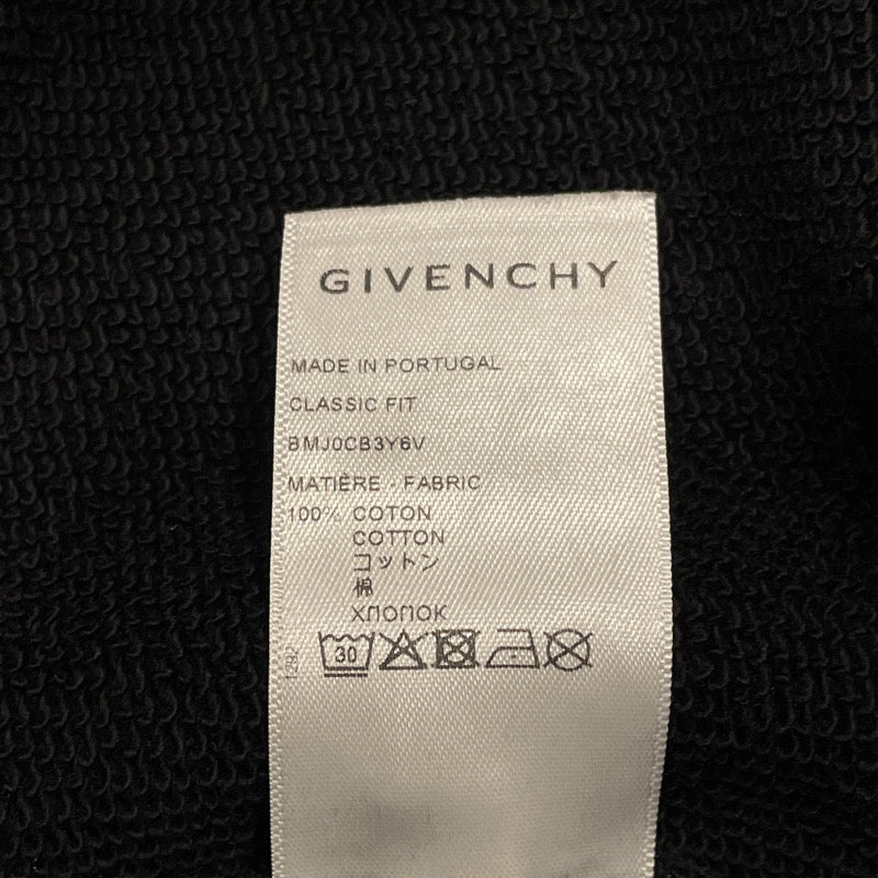 ジバンシィ GIVENCHY ロゴプリントスウェットシャツ BMJOCB3Y6V ブラック コットン メンズ スウェット