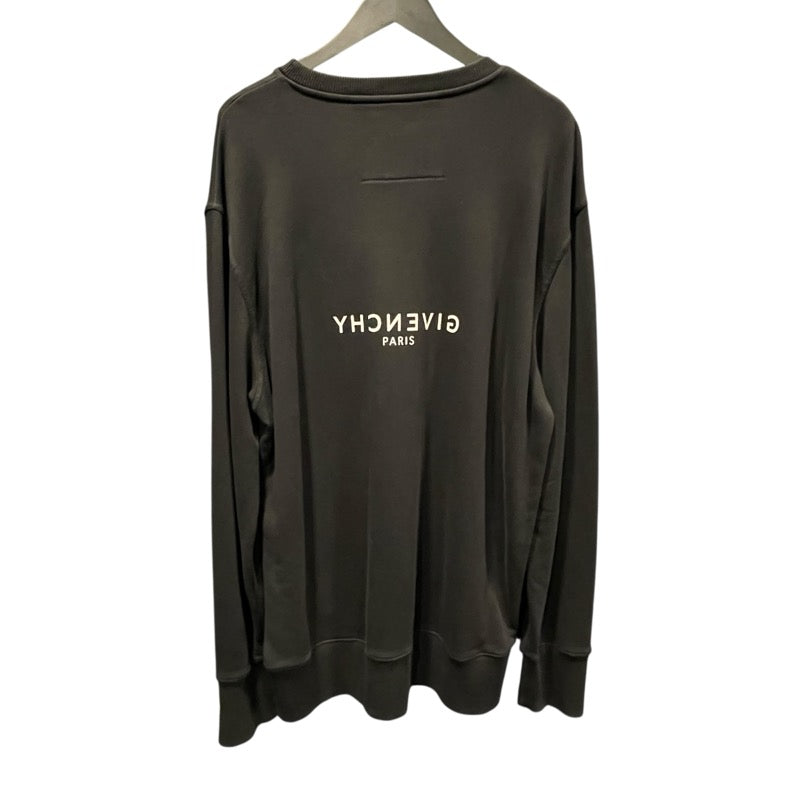 ジバンシィ GIVENCHY ロゴプリントスウェットシャツ BMJOCB3Y6V ブラック コットン メンズ スウェット