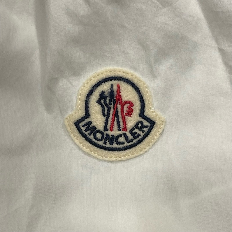 モンクレール MONCLER ロゴワッペン長袖シャツ ホワイト コットン メンズ 長袖シャツ