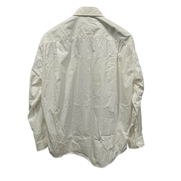 モンクレール MONCLER ロゴワッペン長袖シャツ ホワイト コットン メンズ 長袖シャツ