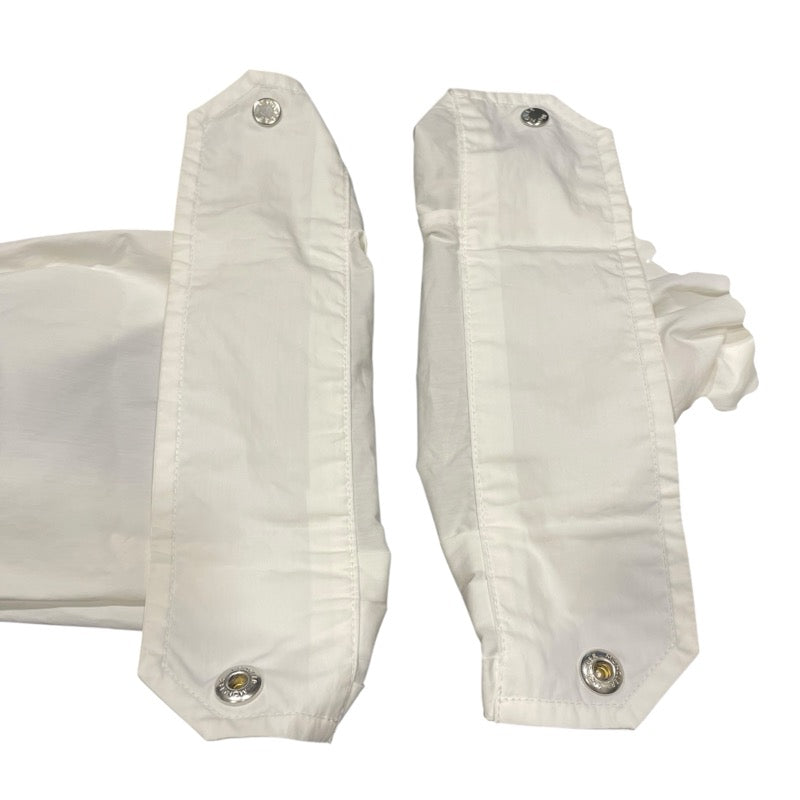 モンクレール MONCLER ロゴワッペン長袖シャツ ホワイト コットン メンズ 長袖シャツ