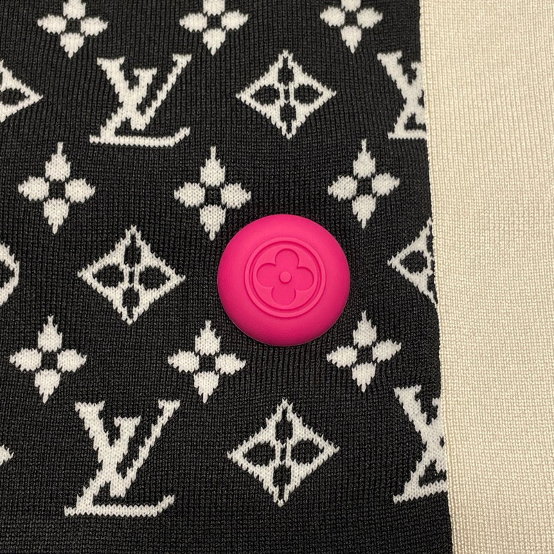 ルイ・ヴィトン LOUIS VUITTON モノグラム総柄ノースリーブワンピース FNKD05 ブラック シルク レディース ワンピース