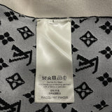 ルイ・ヴィトン LOUIS VUITTON モノグラム総柄ノースリーブワンピース FNKD05 ブラック シルク レディース ワンピース