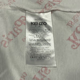 ケンゾー KENZO ロゴプリントオーバーサイズTシャツ FE58TS0044SY ホワイト コットン メンズ 半袖Ｔシャツ