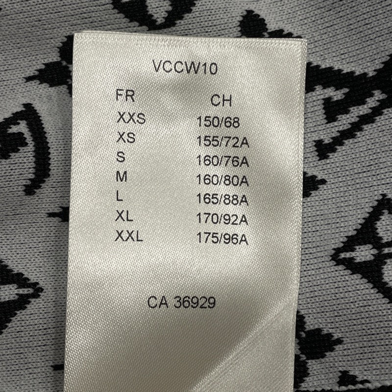 ルイ・ヴィトン LOUIS VUITTON モノグラム総柄ノースリーブワンピース FNKD05 ブラック シルク レディース ワンピース