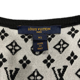 ルイ・ヴィトン LOUIS VUITTON モノグラム総柄ノースリーブワンピース FNKD05 ブラック シルク レディース ワンピース